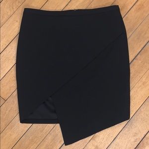 Mason (Michelle Mason) Black Asymmetric Skirt